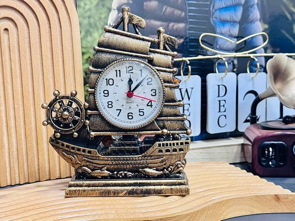 YYJ Clock - Sailboat-Train-Cycle Shaped Alarm Clock